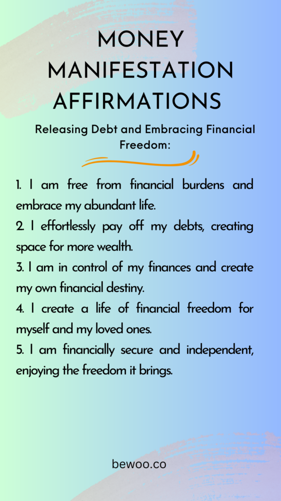 money manifestation affirmations 