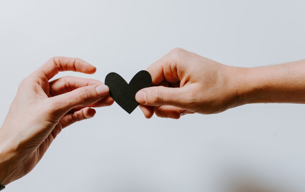 love affirmations hands heart